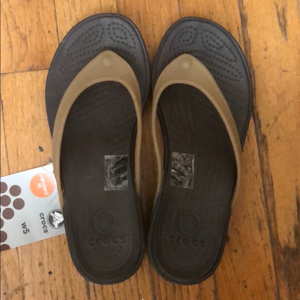 Crocs Carlie platform flip women size 5